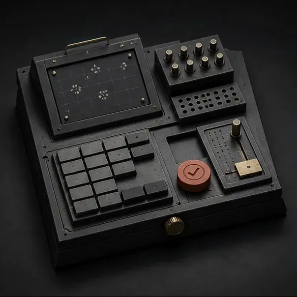 A tactile control board for today's practice activity